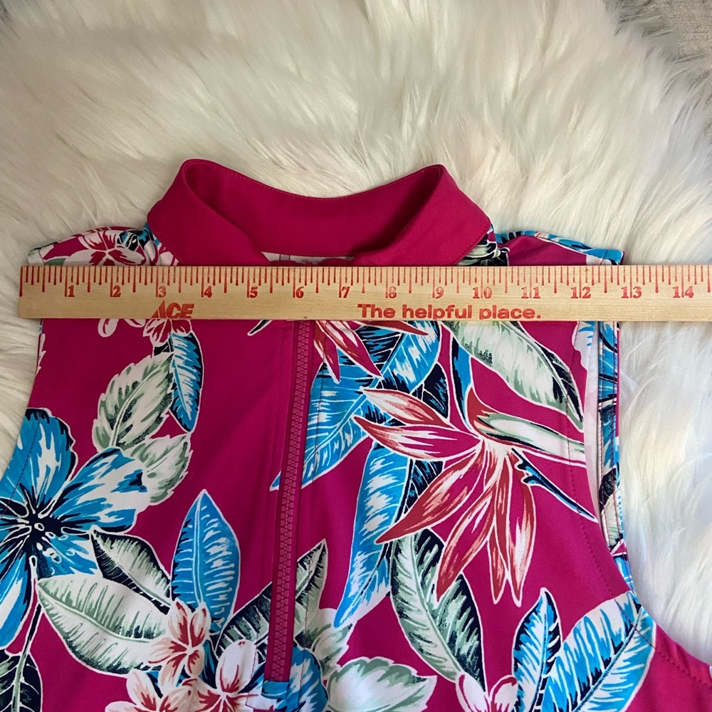 Tommy Bahama Sz M Pink and Blue Floral Women’s Mini Dress - Picture 8 of 11